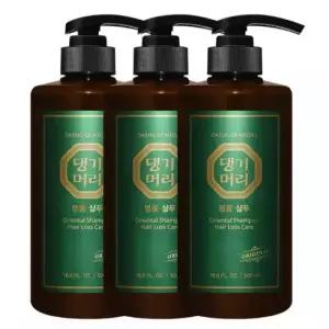 댕기머리 오리지널 샴푸 500ml 3개+댕기머리 클렌징폼 120ml+파우치 10매