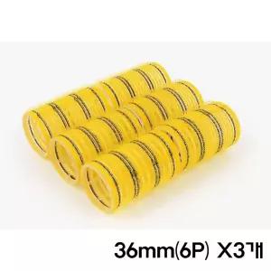 찍찍이 컬러 헤어 구르프 36mm 6P X3개 헤어컬 볼륨 셀프앞머리손질
