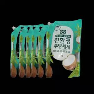 퐁퐁 친환경 주방세제 코코넛 1.2L 6개