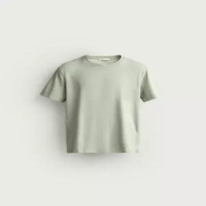 ZARA 베이직 슬림핏 티셔츠 /01 - 라이트 그린 5584/401/526