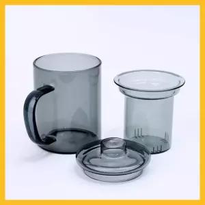 컬러 내열 유리 찻잔 티머그 티컵 차컵 티잔 350ml