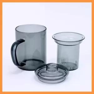 컬러 내열 유리 찻잔 티머그 티컵 차컵 티잔 350ml