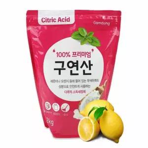 청소용세제 천연섬유 유연제 섬유 기름때제거 구연산2kg 감동 [a8C07CE]