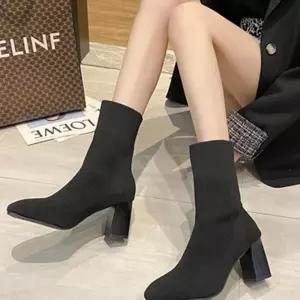 (다올)부츠힐 롱구두 발목 여성화 봄가을 부츠