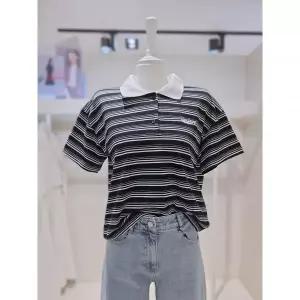 이월수량 더 아이잗 [26 S/S] 드로스트링 스트라이프 폴로 티셔츠 811 S4M0TS 811 2819613
