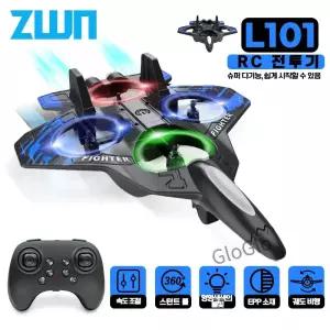 L101 RC Foam Airplane r Flying 2.4G With LED Lights EPP Stunt te Fighter Plane Toys For Gift