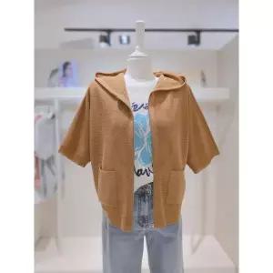 이월수량 더 아이잗 [25 S/S] 루즈핏 후드 집업 7부 여름 가디건 831 R5M1CD 831 2819557