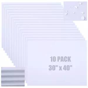 카포다 10팩 골판지 플라스틱 보드 4mm 빈 마당 표지판 포스터 벌크 두꺼운 시트 잔디 차고 주택용 DIY