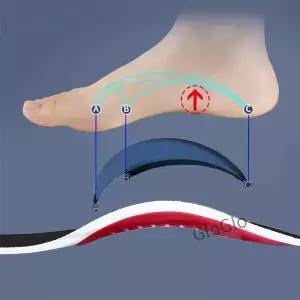 평발 교정용 깔창 1쌍 아치 서포트 충격 쿠션 스포츠 편안함 발 패드