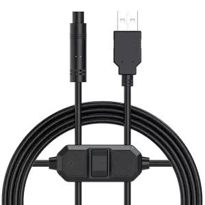 AUTO-VOX USB 충전기 DC 5V12V 충전 케이블 무선 백업 카메라 용 4 핀