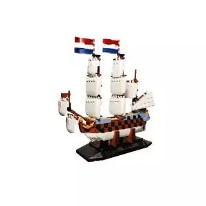 MOC-186253 Zeven Provincien 건축 블록의 선박 무기 군함 모델 벽돌 DIY 창의적인 장난감 교육 성인 선물