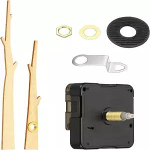 PATIKIL 시계 메커니즘 교체 쿼츠 배터리 작동 DIY 나무 벽 바늘 및 모터 키트 음소거 움직임 수리 부품