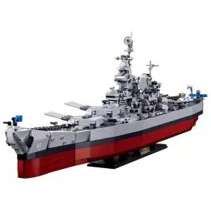 슬루반 밀리터리 시리즈 빌딩 블록 미국 해군 전함 브릭 전투함 USS 미주리 BB-63 모델 장난감 선물