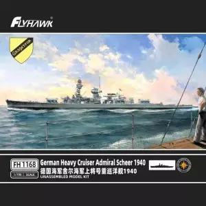 플라이호크 FH1168 1/700 중형 순양함 제독 쉬어 1940 조립 모델 키트