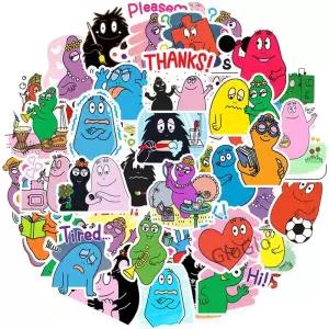 10/30/50PCS Les Barbapapa 만화 스티커 DIY 전화 노트북 수하물 스케이트 보드 낙서 데칼