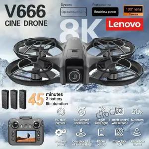V666 미니 드론 4K 프로페셔널 WIFI 5G 장애물 회피 브러시리스 고도 유지 모드 RC 쿼드콥터 FPV