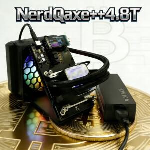 2026년 새로운 인기 NerdQaxe++ 하이드로 비트코인 채굴기 4.8Th/s 75W 제품