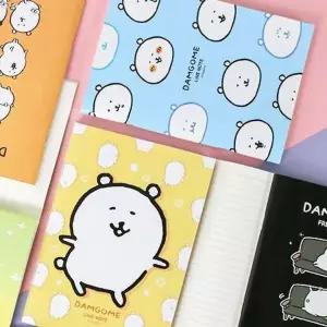 담곰이 유선 공책 중철 노트 캐릭터 4P 라인 귀여운