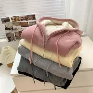 3컬러 여성 따뜻한 겨울 기모 양털 후드집업 부드럽고 양털 점퍼