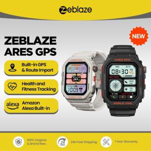 신상 Zeblaze Ares GPS 스마트 시계 Alexa 및 GPS 내장 전화 통화 만들기/응답 Smartwatch 심박수 Spo2 피트니스 추적 시계