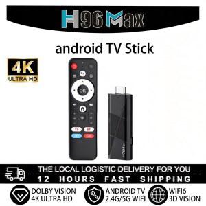 신상 H96 MAX RK3518 안드로이드 14 TV 스틱 4K 울트라 HD W F 블루투스 휴대용 스트리밍 기기 홈시어터용