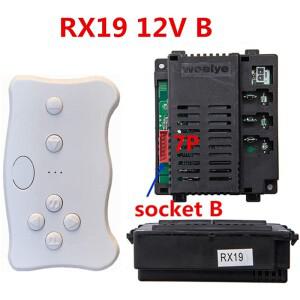 WEELYE RX19 12V 어린이 전동 자동차 2.4G 블루투스 리모컨 교체 부품용 수신기