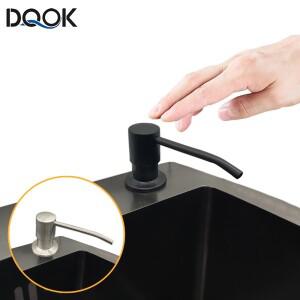 주방 싱크 비누 디스펜서 블랙 ABS 세제 액체 로션 스테인레스 스틸