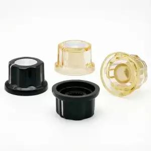 1PCS 18.5X11.5 플라스틱 플라워 샤프 호환트 6 노브 캡 전위차계 인코더 로터리 악기 볼륨 스위치