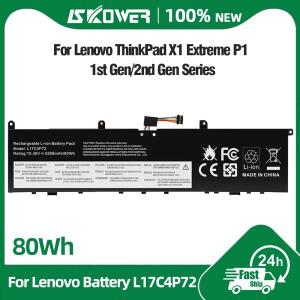 레노버 씽크패드 P1 1세대 익스트림 80Wh L17C4P72 노트북 배터리 (01AY968
