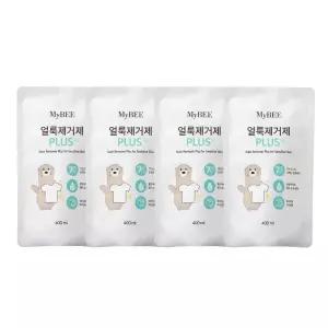 마이비 얼룩제거제 리필 400ml 4개 흰 옷 때 얼룩 와이셔츠 목때 제거