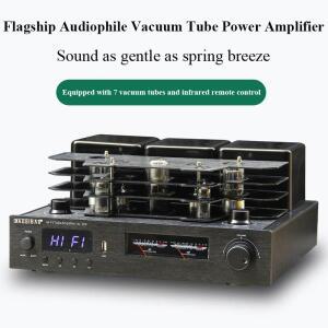 통합형 튜브 파워 앰프 200W*2 출력 블루투스 5.0 홈 하이파이 2.1 채널 USB 무손실 재생