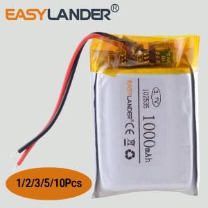 102535 3.7V 1000mAh GPS MP3 스피커 용 충전식 리튬 폴리머 배터리 DIY 패드 전원 은행 태블릿 LED 블루투