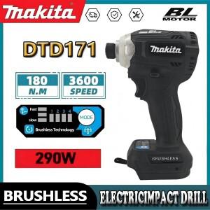 마키타 DTD171 브러시리스 무선 임팩트 드라이버 18V LED 작업등 포함 충전식 드릴 (본체만) 전동 공구