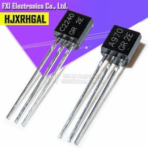100pcs 2SA970 2SC2240 (50PCS * + TO-92 바이폴라 트랜지스터-BJT NPN 새로운 원본
