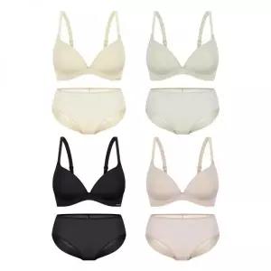 WONDERBRA [4SET] 퓨징 볼륨 노와이어 브라팬티 세트 2360748