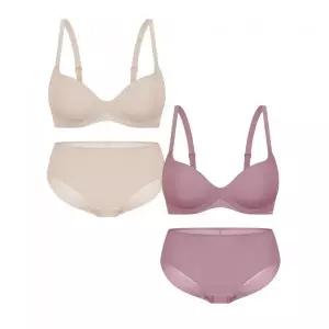 WONDERBRA [2PACK] 일체형 볼륨몰드 노와이어 브라팬티 세트 2360755