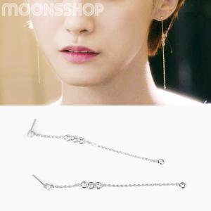 체인 드롭귀걸이 925 실버롱귀걸이 줄 925 실버귀걸이