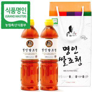 [두레촌]강봉석 명인 쌀조청 1.3kgx2개입 조청선물세트