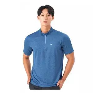 [콜핑] 남성 냉감 하이쿨 등산 반집업 반팔티셔츠 2002TK548M