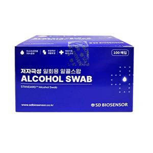 SD 스탠다드 일회용 알콜스왑 100매입 / 소독솜