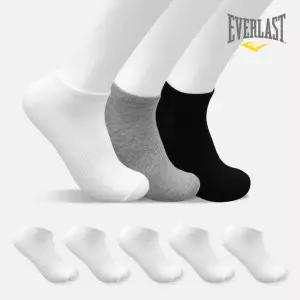 에버라스트 남자 스니커즈 발목 양말 무지 덧신 5켤레