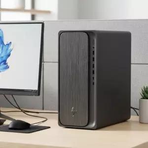 HP 옴니데스크 인텔 AI U7-265 D5 64GB 2TB FreeDOS 듀얼모니터 미니타워 M03-0037KR 사무 업무 데스크탑 P