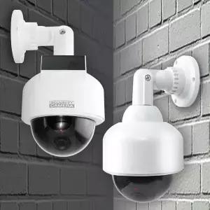 가짜cctv 원형 모형CCTV 점멸LED 방범용 태양광충전
