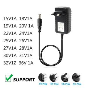 POWER C 어댑터 15V 18V 19V 20V 22V 24V 25V 26V 27V 28V 30V 31V 32V 36V 1A 1000MA 로봇 진공 청소기