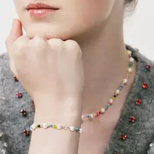 [VINTAGE HOLLYWOOD]Pearl n Crystal Beads Bracelet_VH25NNBR100V