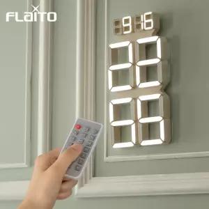 [본사직배] 플라이토 버터 3D LED 무소음 디지털 디자인 인테리어 전자 거실 벽걸이 벽시계