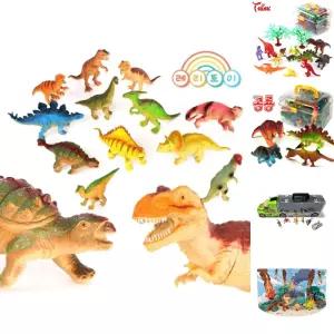 12종 중형공룡세트/공룡/유아/모형/유치원/트럭/놀이/세트/어린이집/인형/피규어/장난감/사파리/교육용