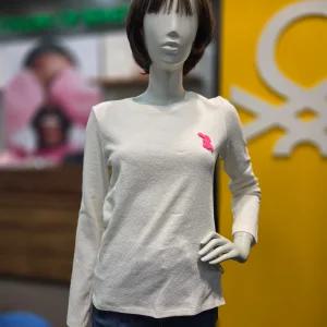 [모다아울렛][베네통]토끼 패치 포인트 티셔츠 BATSA5611