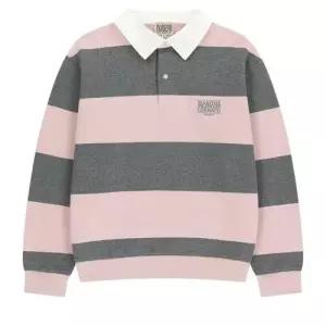 마리떼 럭비 스트라이프 스?셔츠 MFG46SSW223 LPK NVY SBL