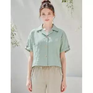 [레코브] 자수 스트링 크롭 반팔 자켓 LC61C7JK537S _P392717125